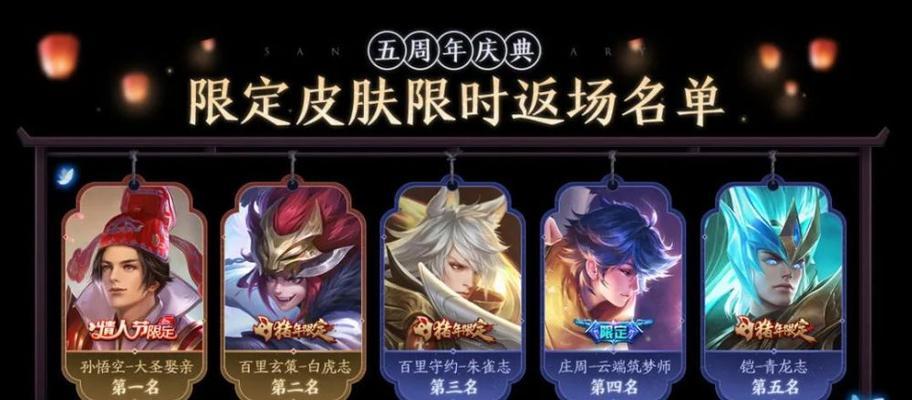 鼠年限定，尽显荣耀——《王者荣耀》鼠年限定皮肤全面解析