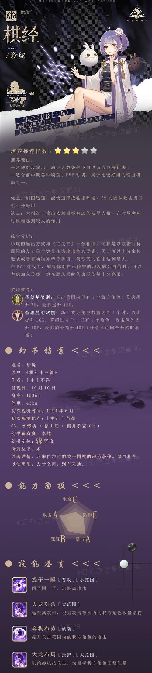 《幻书启世录棋经珍珑契印》最佳组合攻略（用珍珑契印打造不可阻挡的阵容）