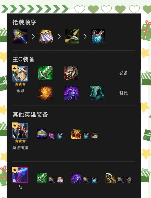 刺客反制出装攻略（聪明策略让你在游戏中逆袭刺客）